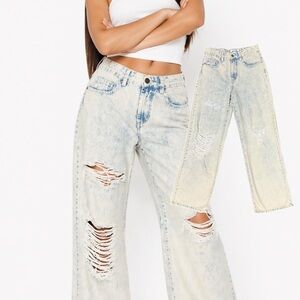 RSQ light acid wash wide leg jeans 🛹🧪